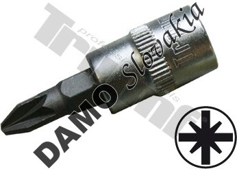 Bit krížový PZV v 3/8" hlavici PZ2