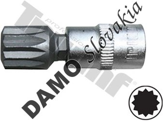 Bit XZN v 3/8" hlavici M12