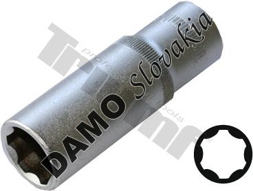 Hlavica "Surface Drive" 3/8" vstup, predĺžené 18 mm