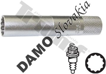 hlavica na zapaľovacie sviečky 14 mm, 3/8”
