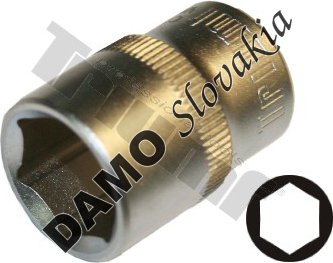 Hlavica 3/8" vstup, 6 - hranná 7 mm