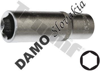 Predĺžená hlavica 3/8" vstup, 6 - hranná 6 mm