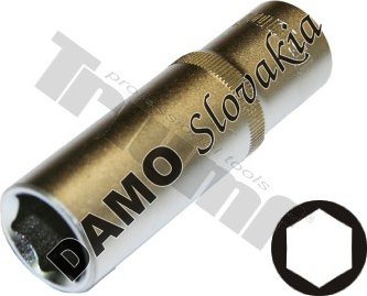 Predĺžená hlavica 3/8" vstup, 6 - hranná 9 mm