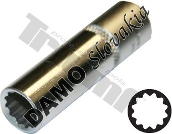 Predĺžená hlavica 3/8" vstup, 12 - hranná 8 mm