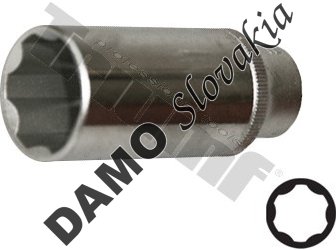 Hlavica "Surface Drive" 3/8" vstup, predĺžené 6 mm
