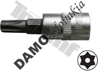 Bit Torx vŕtaný v 3/8" hlavici T 15