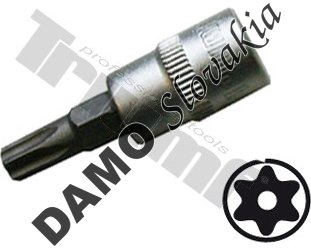 Bit Torx vŕtaný v 3/8" hlavici T 30