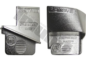 Sada prípravkov na montáž/demontáž drážkovaných samonapínacích remeňov, materiál hliník