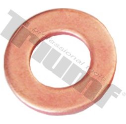 Tesniaca podložka medená 5x7x2 mm, 30 ks