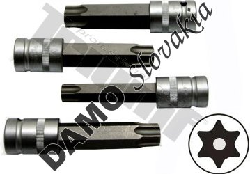 Sada bitov T-profil v 1/2" hlavici, 4 - dielna