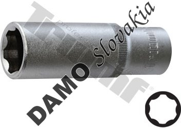 Hlavica 1/2" vstup, "Surface Drive", predĺžená 22 mm