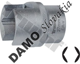 Hlavica 27 mm prerezaná na palivové filtre, 1/2" vstup
