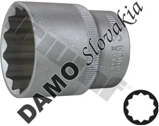 Hlavica 1/2" vstup, 12-hranná 30 mm