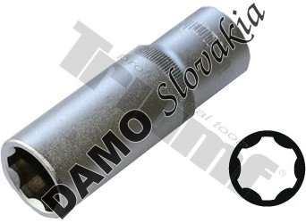 Hlavica 1/2" vstup, "Surface Drive", predĺžená 9 mm