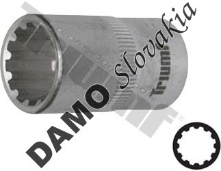 Hlavica 1/2" vstup, univerzálny profil  8 mm