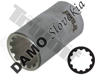Hlavica 1/2" vstup, univerzálny profil  10 mm