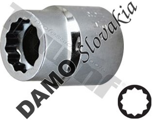 Hlavica 1/2" nízky profil  8 mm