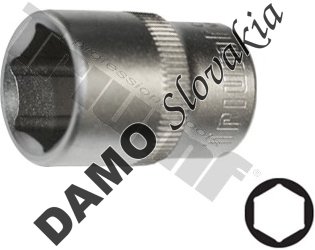 Hlavica 1/2" vstup, 6-hranná 14 mm
