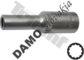Hlavica 1/2" profil 12-hran predĺžená 8 mm