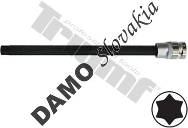 Nástavec Torx v 1/2" hlavici, nevŕtaný, L - 140 mm T27