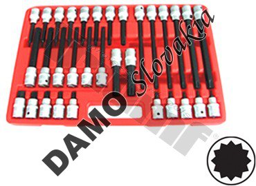 Sada XZN v 1/2" hlavici, 26 - dielna