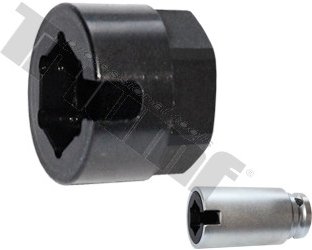 Adaptér 22mm čierny na demontáž senzorov lambda sondy, doplnok k sade 40381
