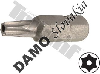bit torx vŕtaný T27H-30L-8mm driek, materiál S2, vhodné do sád 150,171,176 dielnych