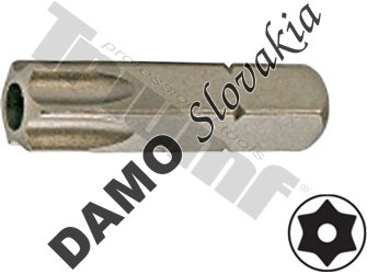 bit torx vŕtaný T55H-30L-8mm driek, materiál S2, vhodné do sád 150,171,176 dielnych
