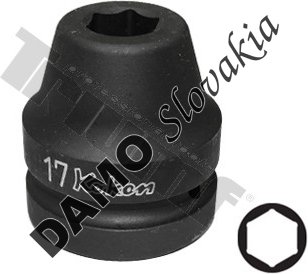 hlavica 1" kovaná 17mm, 6hr., dĺžka 57mm