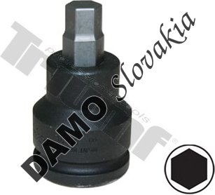 držiak bitov 3/4" + bit inbus 14mm, celková dĺžka 76mm