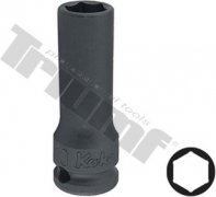 Hlavica kovaná 3/8" profil 6-hran 15mm, tenkostenná, stredne dlhá - 50mm
