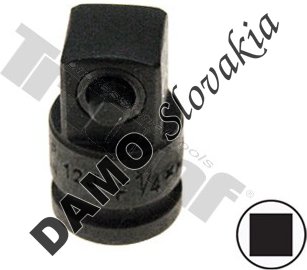 Kovaný adaptér 1/4" (F) - 3/8" (M).