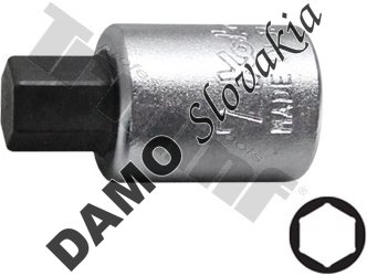 Inbus nadstavec v 1/4" hlavici, dĺžka 25 mm 7 mm
