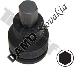 držiak bitov 3/4" + bit inbus 17mm, celková dĺžka 76mm