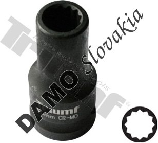 hlavica kovaná 1/2" profil 12-hran 19mm