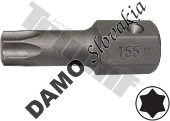 Bit torx kovaný, 16mm driek T55