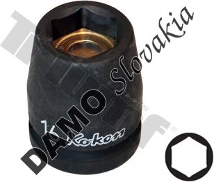 kovaná 1/2" hlavica, 6 hran s magnetom, 16 mm