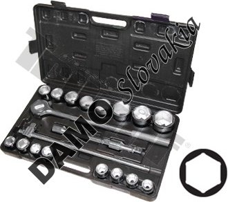 Gola sada 3/4" 19, 21, 22, 23, 24, 26, 27, 30, 32, 34, 36, 38, 41, 46, 48, 50 mm, 20dielna,