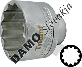 Hlavica 3/4" vstup, 12 - hranná 65 mm
