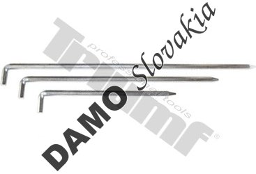 Sada ťahacích tyčiek elipsovitých podložiek 3dielna,