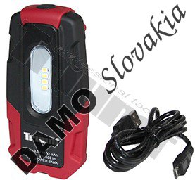 LED lampa dielenská, s powerbankom, vrecková verzia, 2W, 300 lm