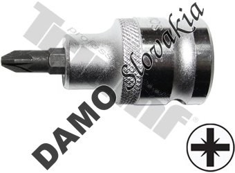 Nadstavec krížový v 1/2" hlavici, S2 PZ2 x 55 mm