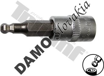 Nadstavec v 1/4" hlavici, typ - inbus s guličkou 4 x 62 mm