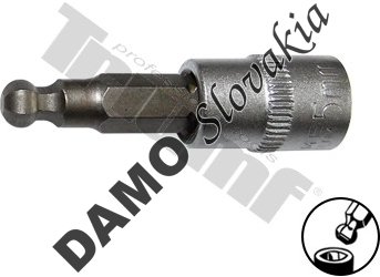Nadstavec v 1/4" hlavici, typ - inbus s guličkou 5 x 62 mm