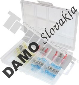 Sada zmršťovacích konektoroch na spájkovanie, 48 ks