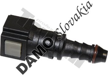 PVC spojka priama - A3 - samica Ø 6.30mm - samec Ø 6mm, zo sady 39173