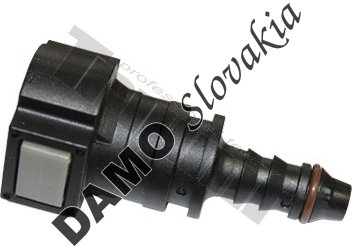 PVC spojka priama - D1 -  samica Ø 9.49mm -  samec Ø 6mm, zo sady 39173