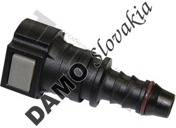 PVC spojka priama - D3 - samica Ø 9.49mm - samec Ø 8mm, zo sady 39173