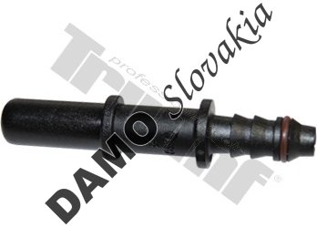 PVC spojka priama - MP21 - 2 samce - Ø 9.89mm - Ø 6mm, zo sady 39173