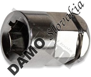 Adaptér 1/4" pre račňový kľúč, prevedenie CrV
